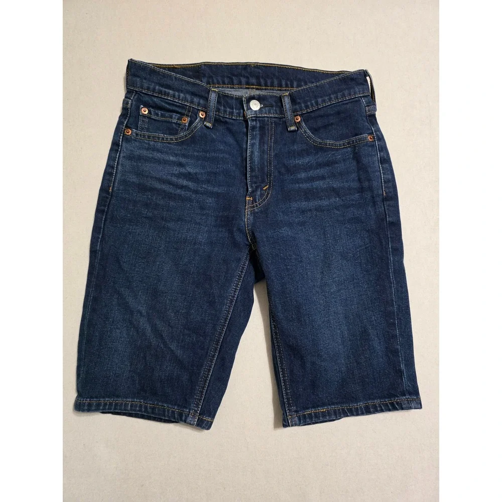 Levis 541 Athletic Taper Mens 29 Dark Wash Denim Shorts Stretch Blue 23778-0017